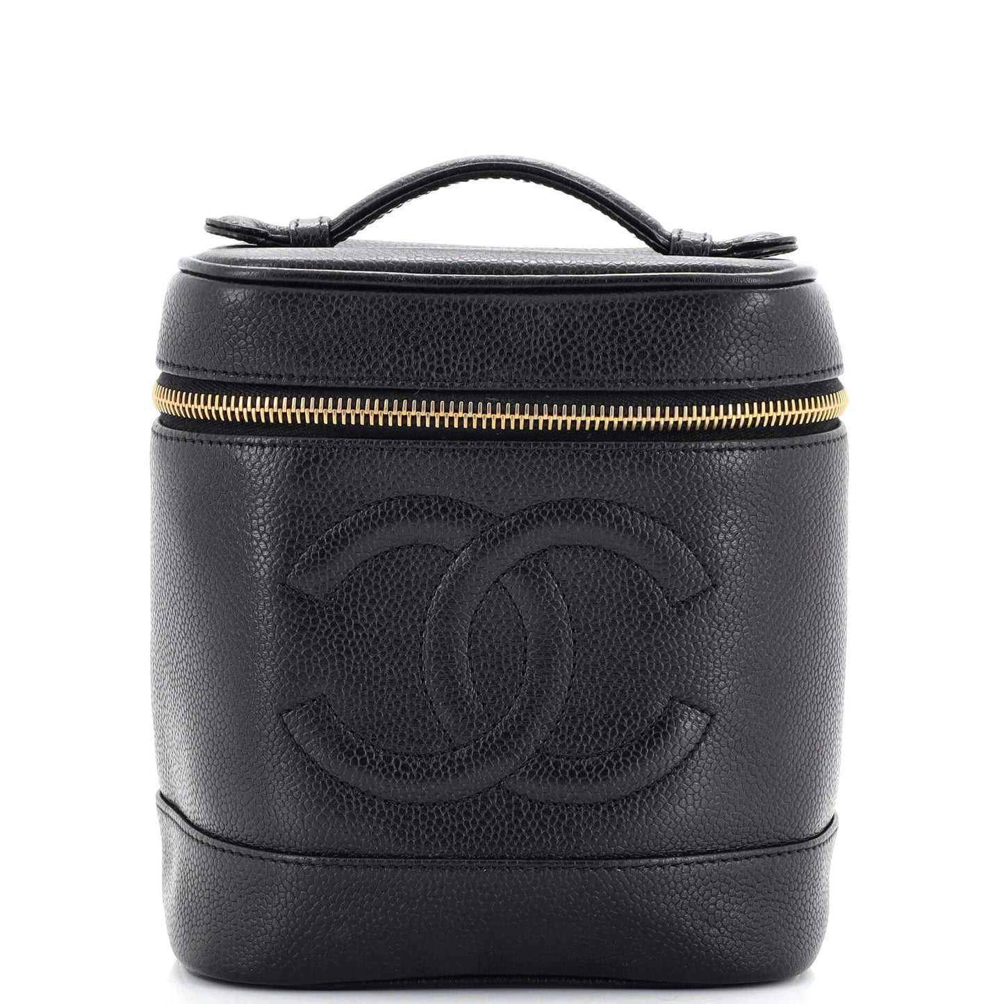 CHANEL   Timeless Cosmetic Case Caviar Tall