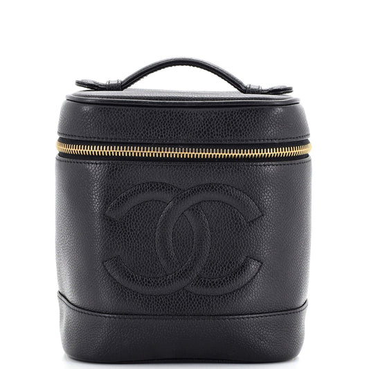 CHANEL   Timeless Cosmetic Case Caviar Tall
