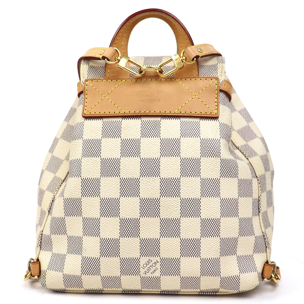 Louis Vuitton Sperone BB Backpack Damier Azur Rucksack White