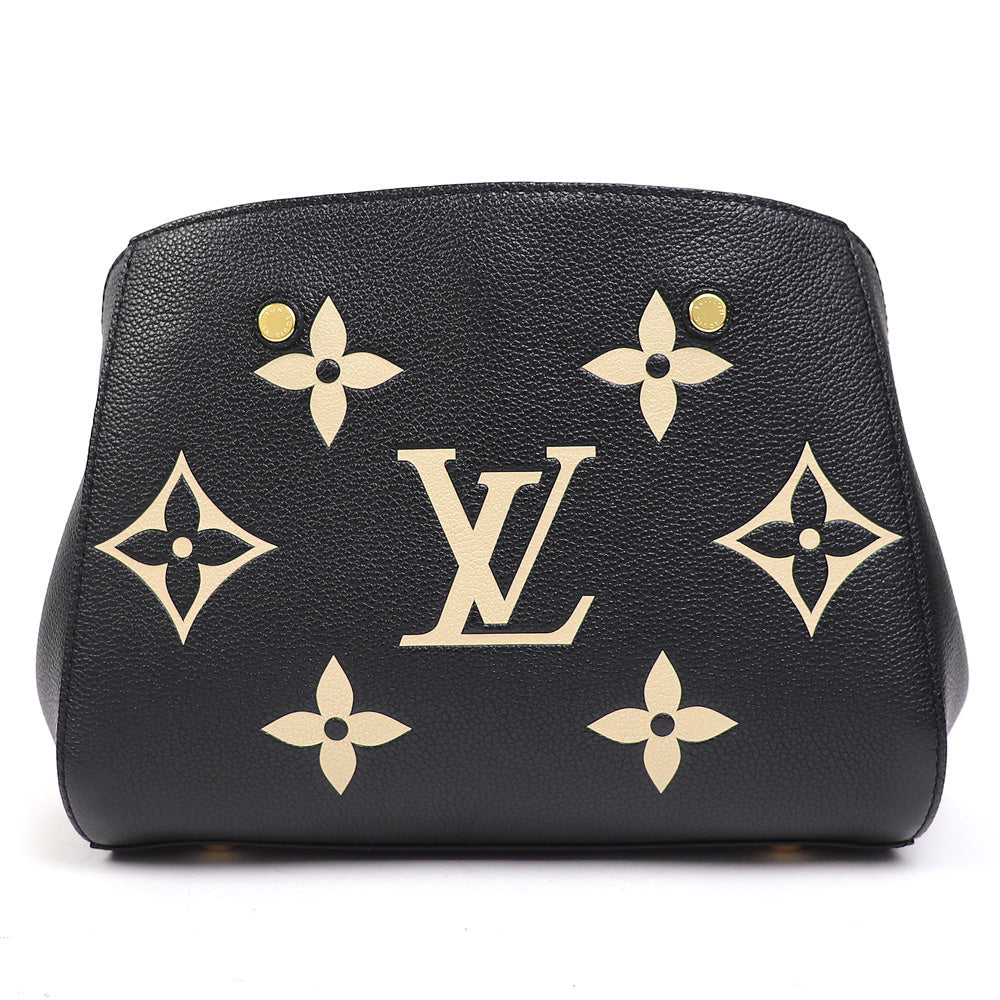Louis Vuitton Montaigne BB Bicolor Giant Monogram Implant Leather Shoulder Bag