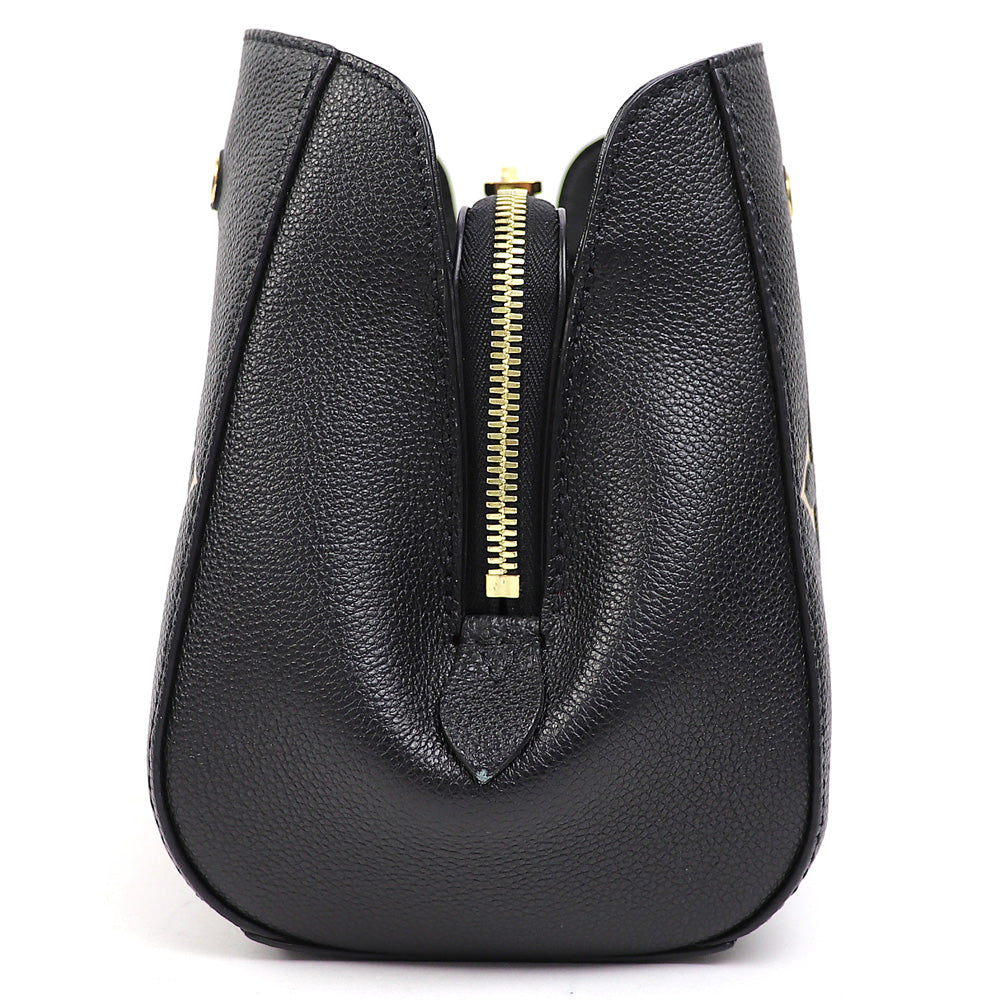 Louis Vuitton Montaigne BB Bicolor Giant Monogram Implant Leather Shoulder Bag