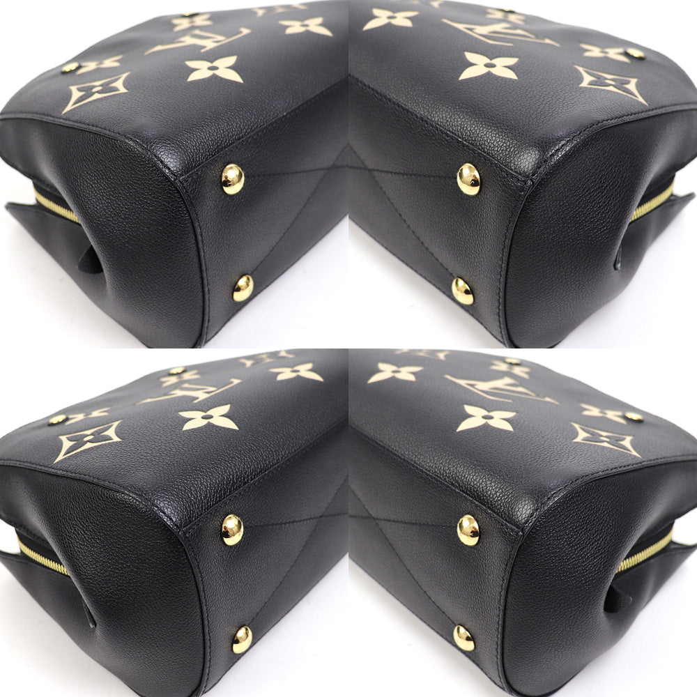 Louis Vuitton Montaigne BB Bicolor Giant Monogram Implant Leather Shoulder Bag