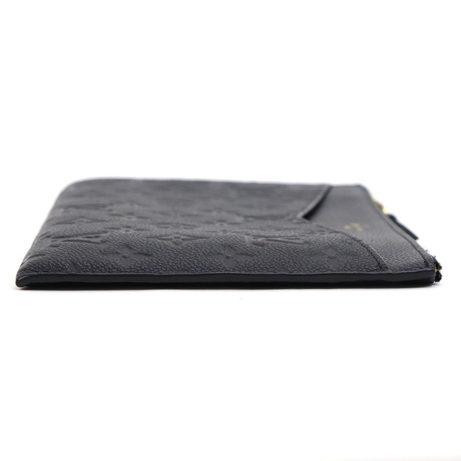 Louis Vuitton Pochette Melanie MM Monogram Implant Noir Clutch Bag