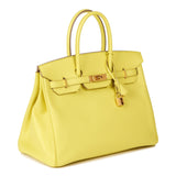 Hermes Soufre Epsom Leather Birkin 35cm Tote