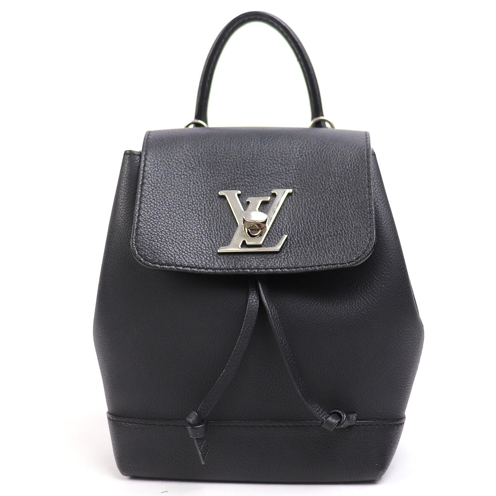 Louis Vuitton Lock Me Mini Backpack Noir Taurillon Calfskin Leather