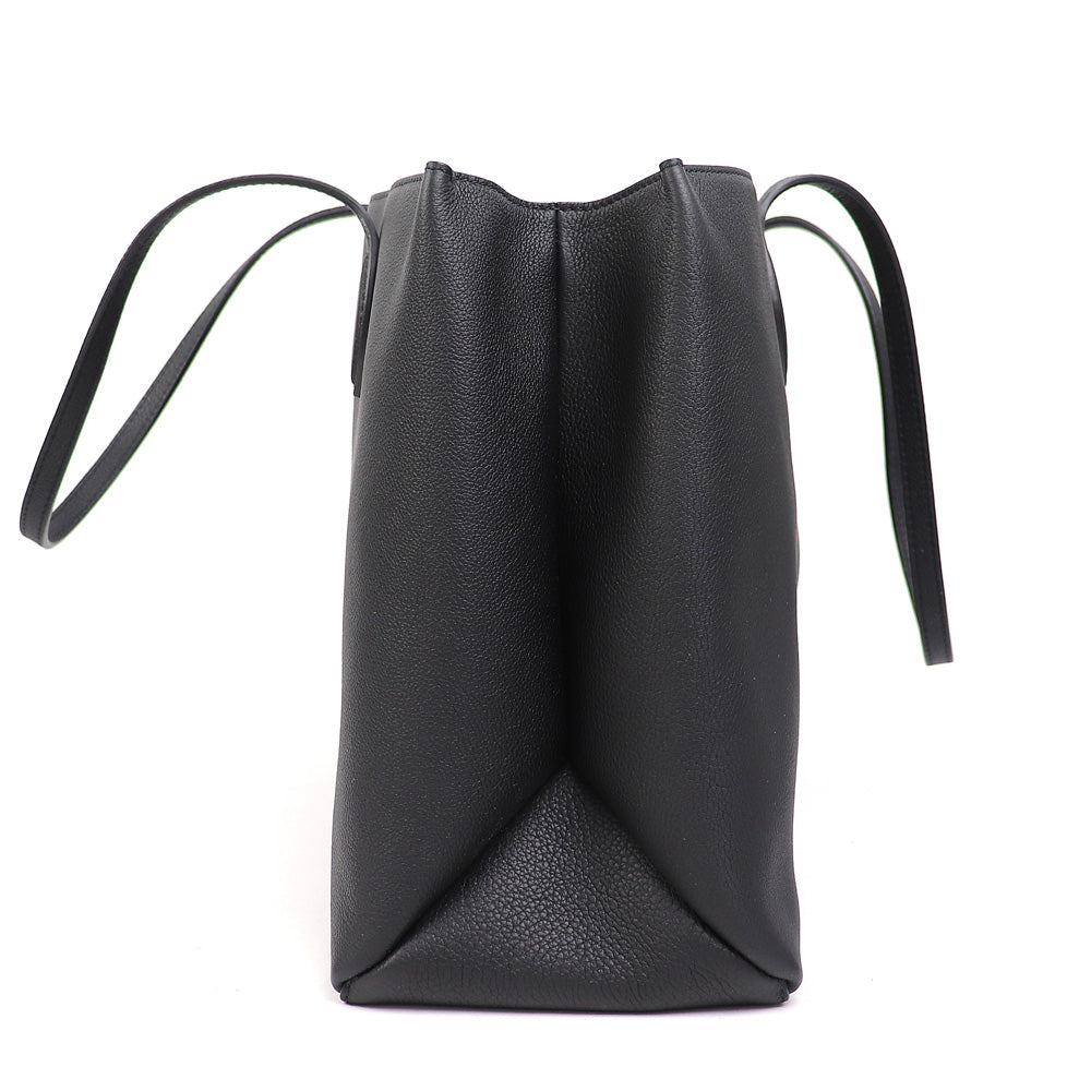 Louis Vuitton Lock Me Shopper Tote Bag Noir Grain Calfskin Leather