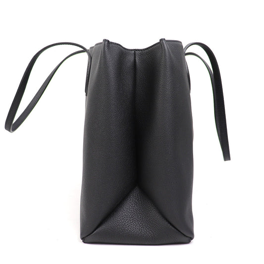 Louis Vuitton Lock Me Shopper Tote Bag Noir Grain Calfskin Leather
