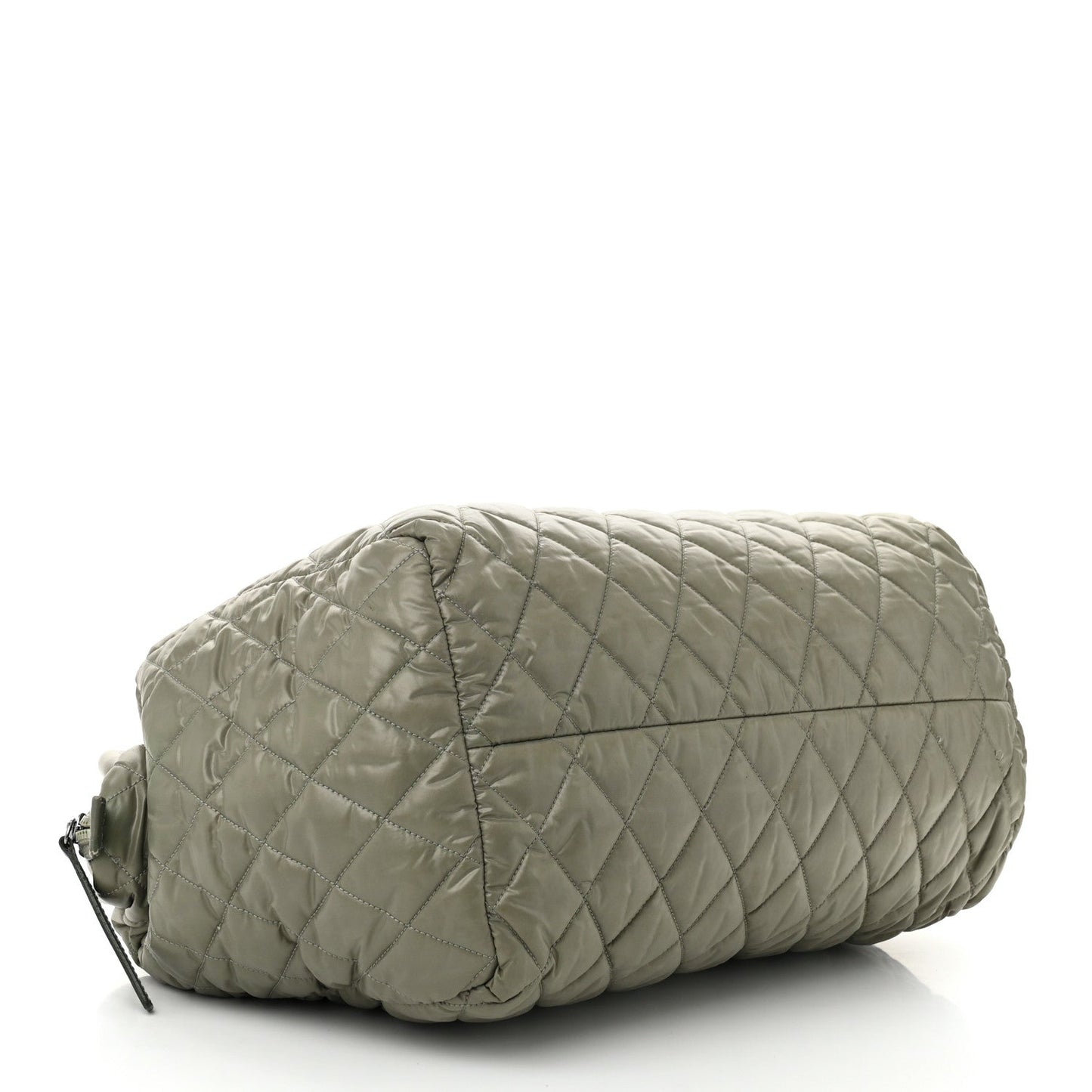 Amelia Nylon Quilted Coco Cocoon Bowler Green