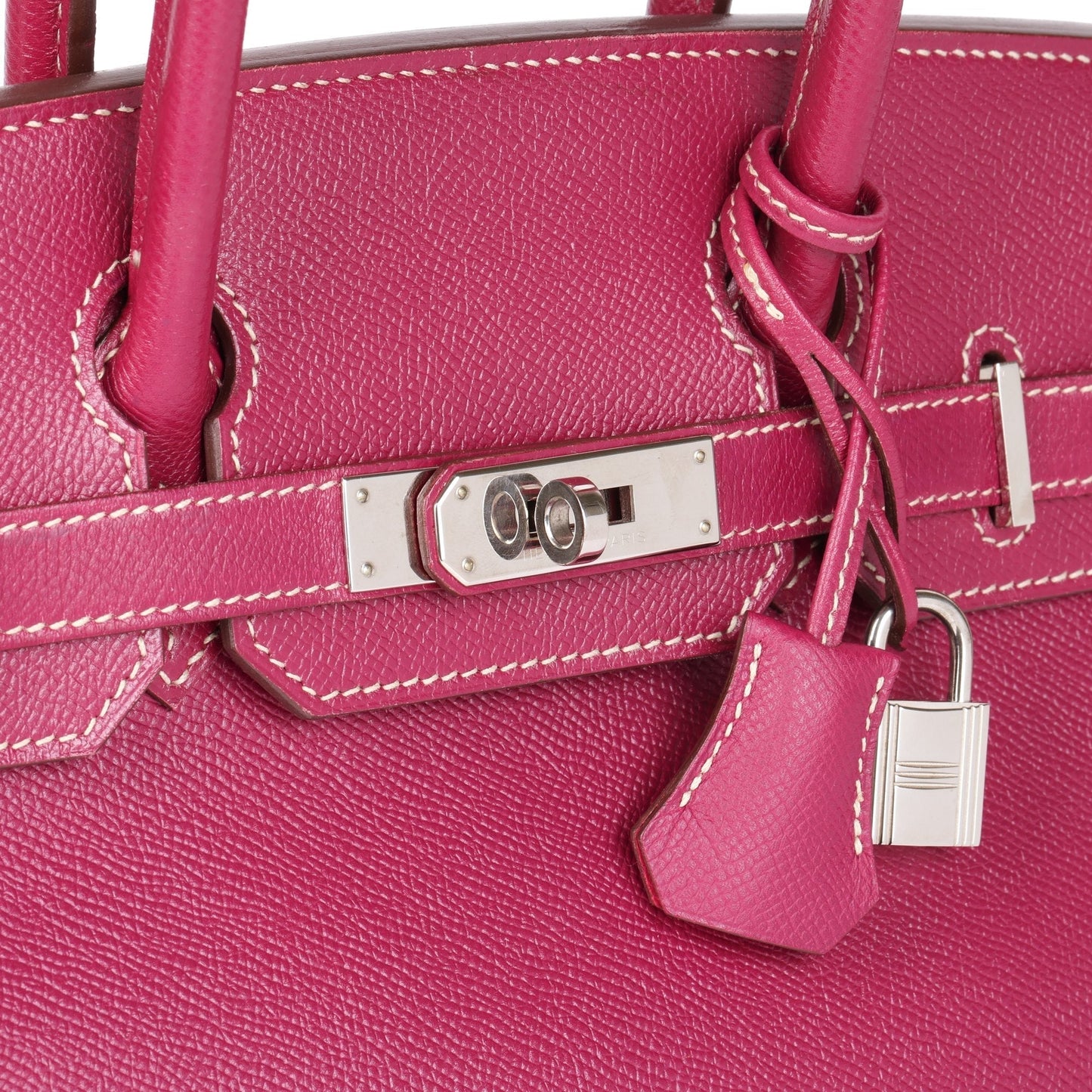 Hermes Tosca & Rose Tyrien Epsom Leather Candy Collection Birkin 30cm Retourne Tote