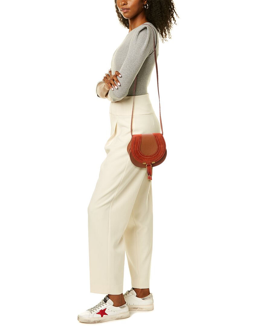 CHL - CC o? Marcie Small Leather & Suede Shoulder Bag