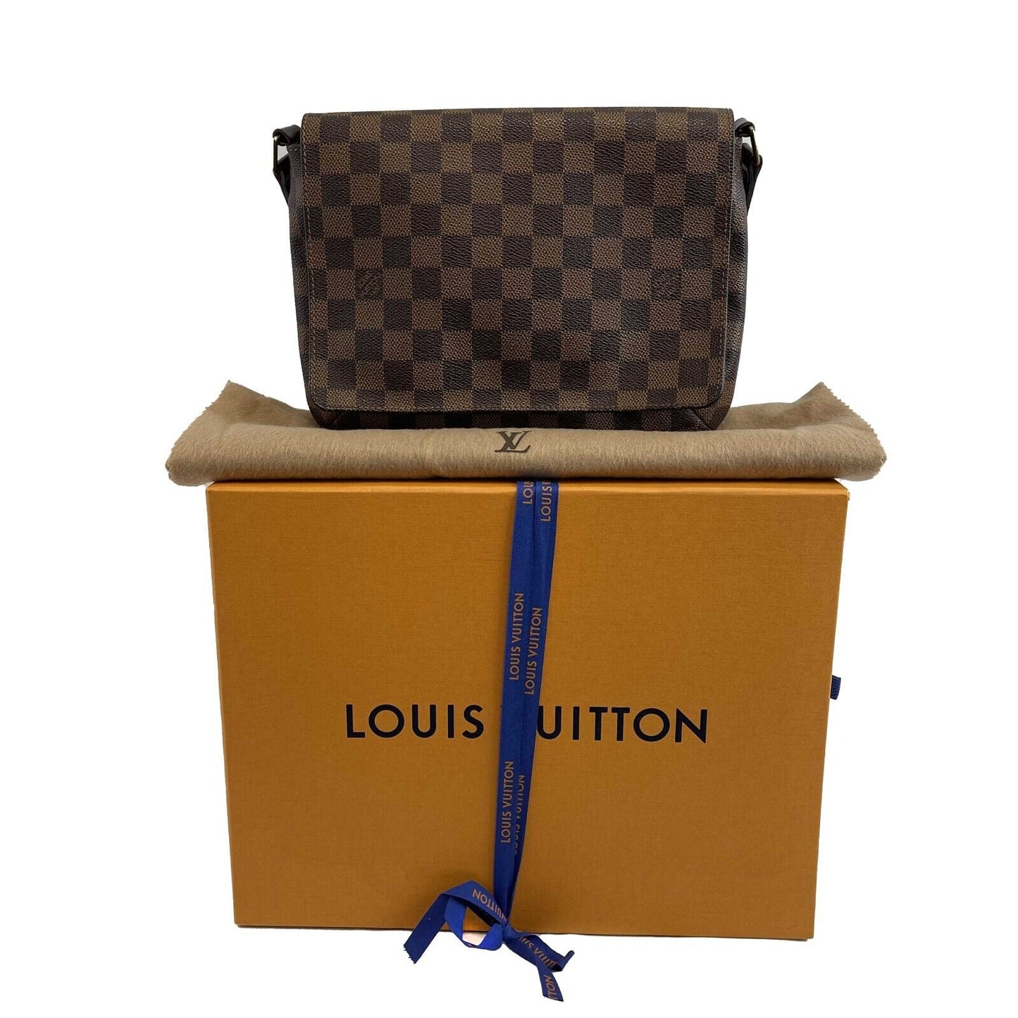 LOUIS VUITTON M tte Tango Damier Ebene Canvas Shoulder Bag