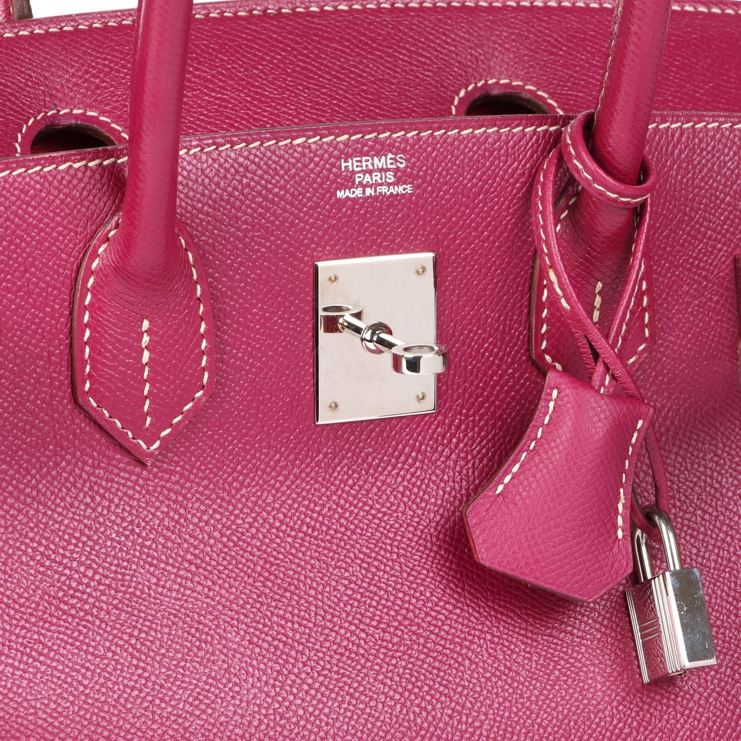 Hermes Tosca & Rose Tyrien Epsom Leather Candy Collection Birkin 30cm Retourne Tote