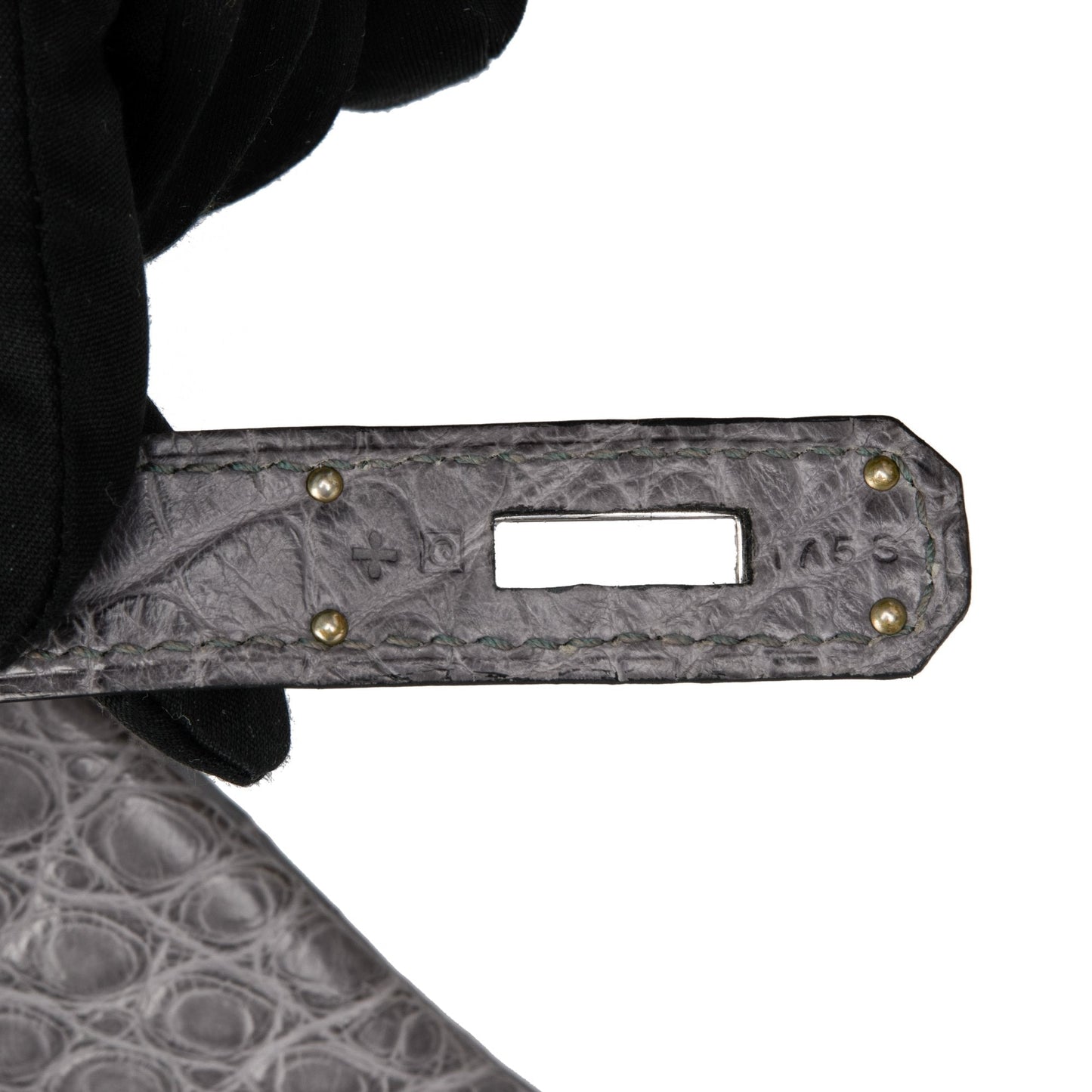Hermes Gris Paris Matte Alligator Leather Birkin 35cm Retourne Tote
