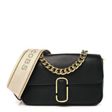 Marc Jacobs Calfskin The J Marc Shoulder Bag Black