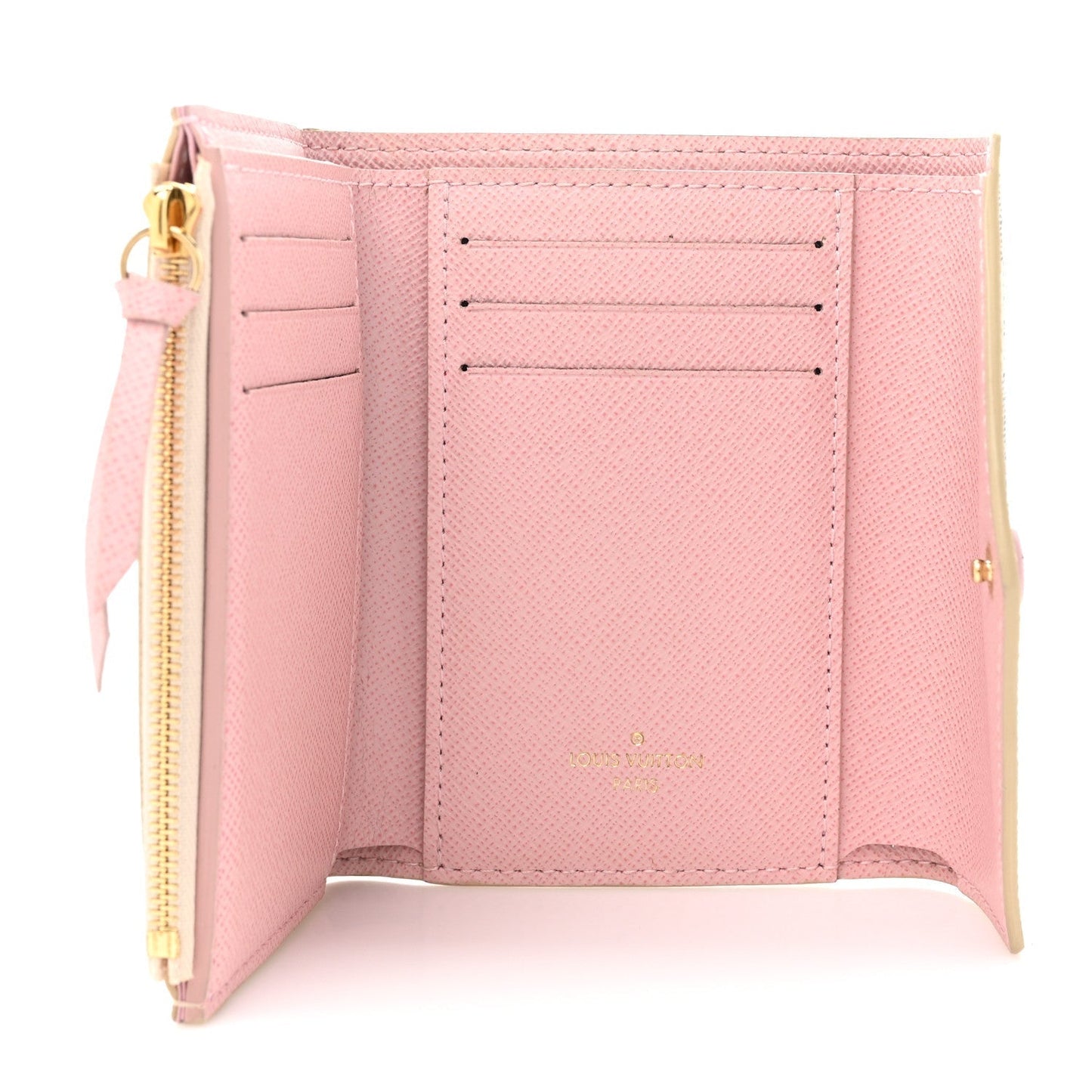 Louis Vuitton Damier Azur Victorine Wallet Rose Ballerine