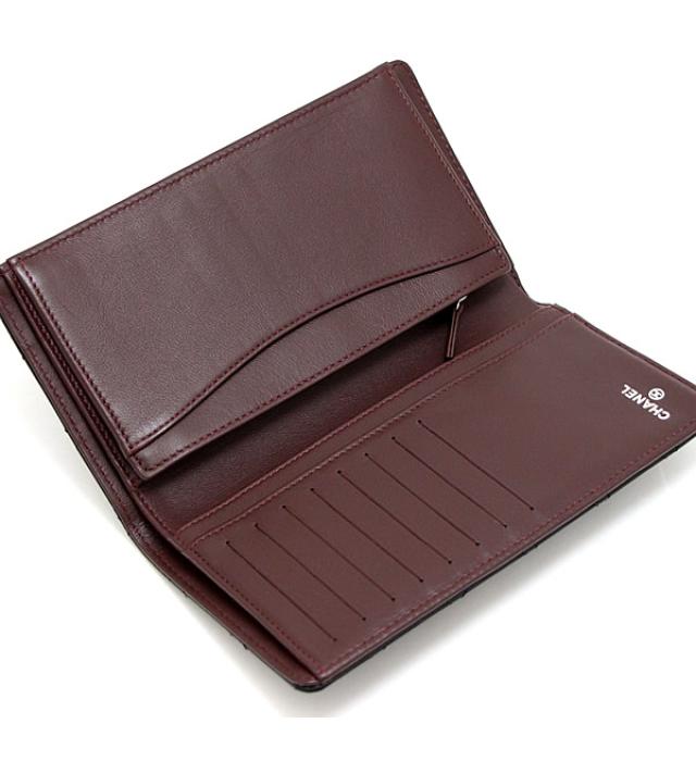 Chanel Matelasse Folio Long Wallet Lambskin Black