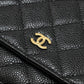 Chanel Matelasse Chain Wallet Caviar Skin G Metal Fittings Wallet