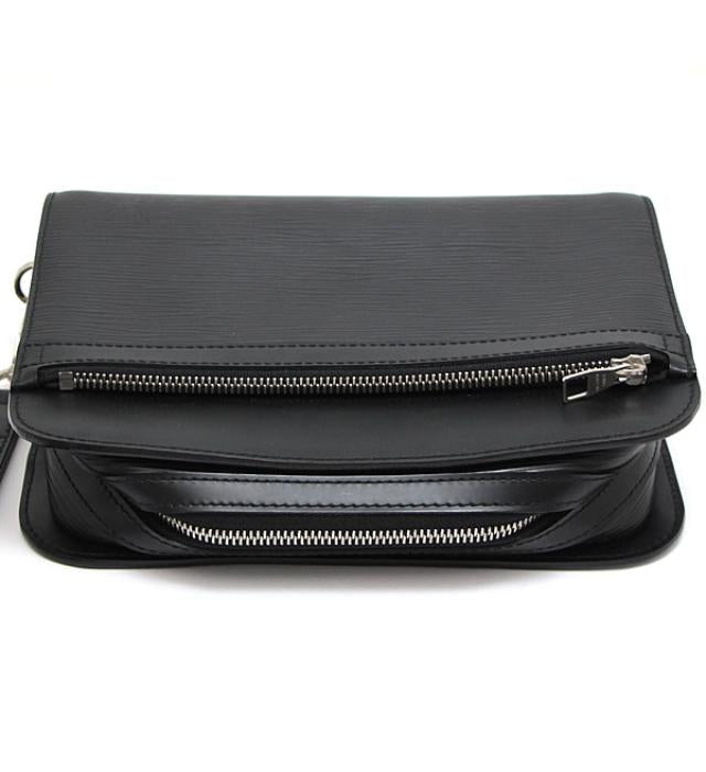 Louis Vuitton Osh Handbag Epi Leather Black