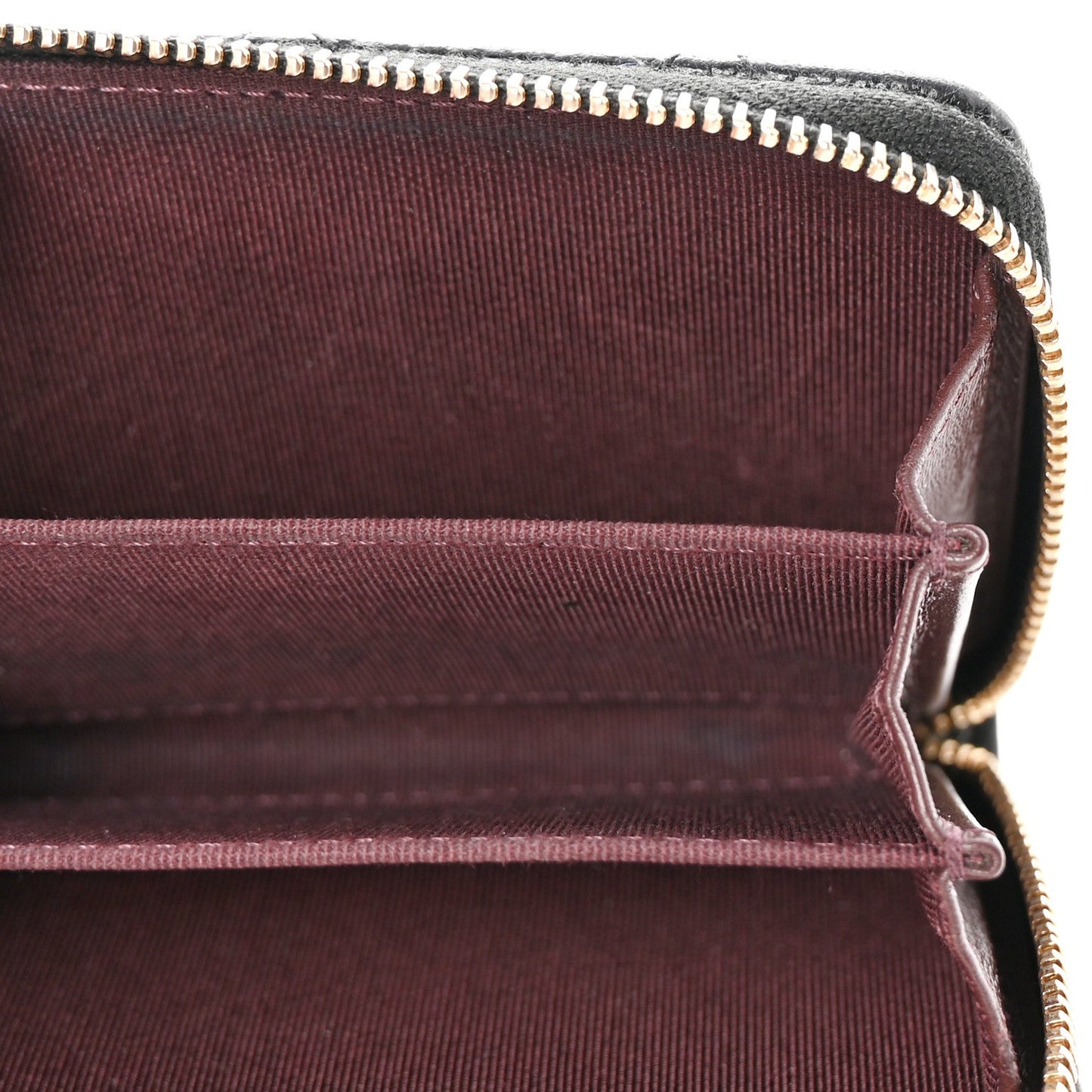 Amelia Caviar Quilted Zip Coin Purse Black