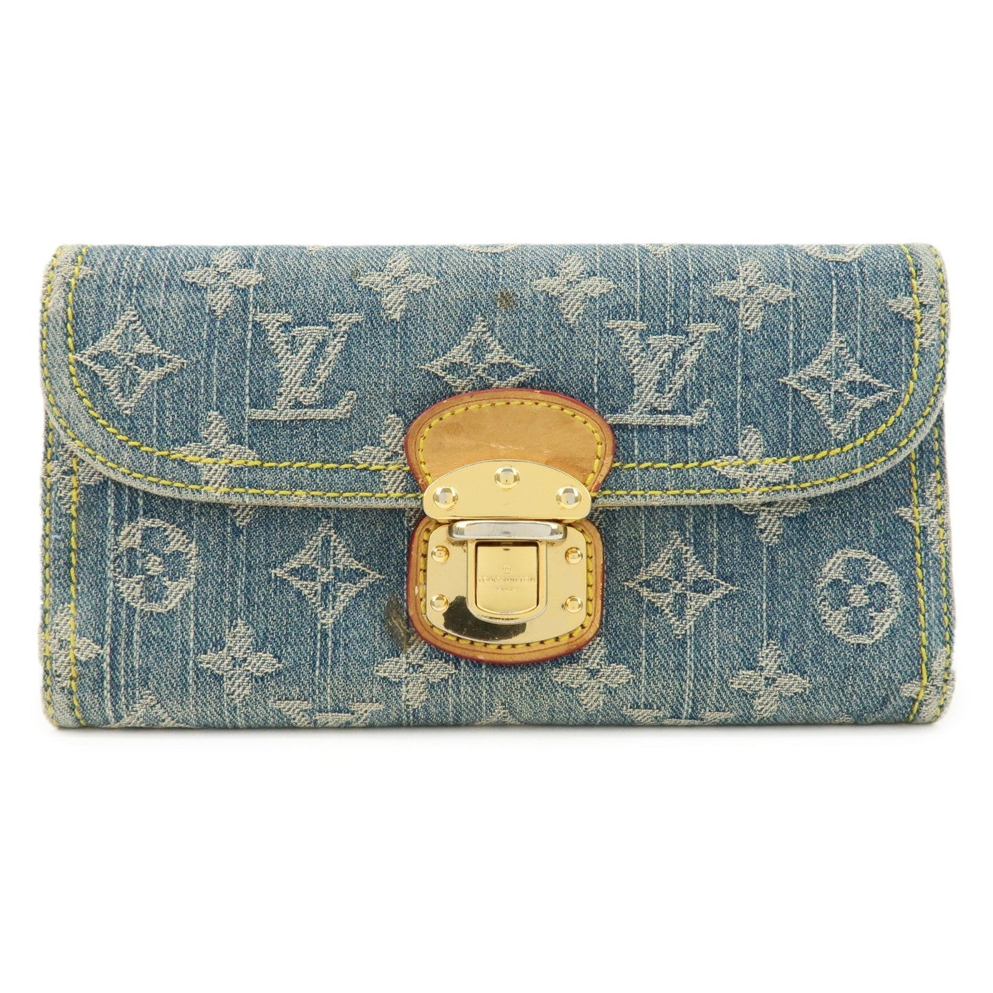 Louis Vuitton Monogram Denim Portefeuille Amelia Wallet M95511
