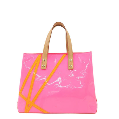 Louis Vuitton Monogram Vernis Reed PM Hand Bag Rose Pop M91903