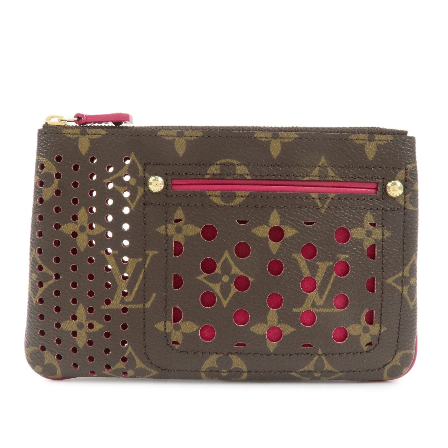 Louis Vuitton Monogram Perforated Pochette Plat Pouch M95219