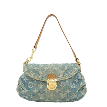 Louis Vuitton Monogram Denim Mini Pleaty Shoulder Bag M95050