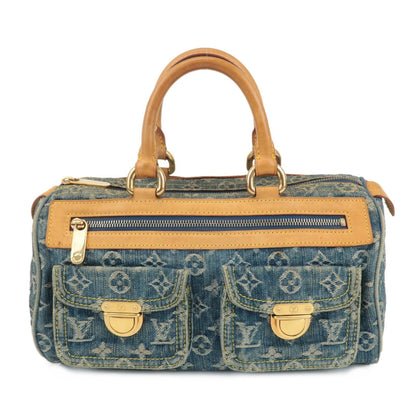 Louis Vuitton Monogram Denim Neo Speedy Boston Bag Blue M95019