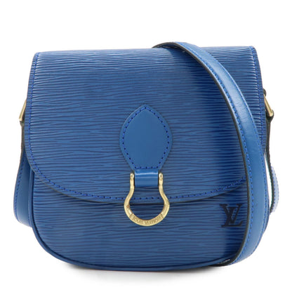 Louis Vuitton Epi Mini Saint Cloud Shoulder Bag Blue M52215
