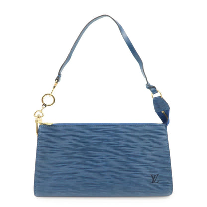 Louis Vuitton Epi Pochette Accessoires Hand Bag Toledo Blue M52947