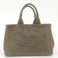 Prada Canapa Mini Canvas 2Way Bag Hand Bag Khaki BN2439