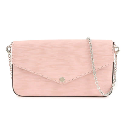 Louis Vuitton Epi Pochette Felicie Shoulder Bag Rose M62467