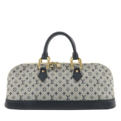 Louis Vuitton Monogram Mini Alma Long Hand Bag Blue M92205
