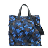 PRADA Logo Camouflage Nylon Leather 2Way Tote Shoulder Bag  d