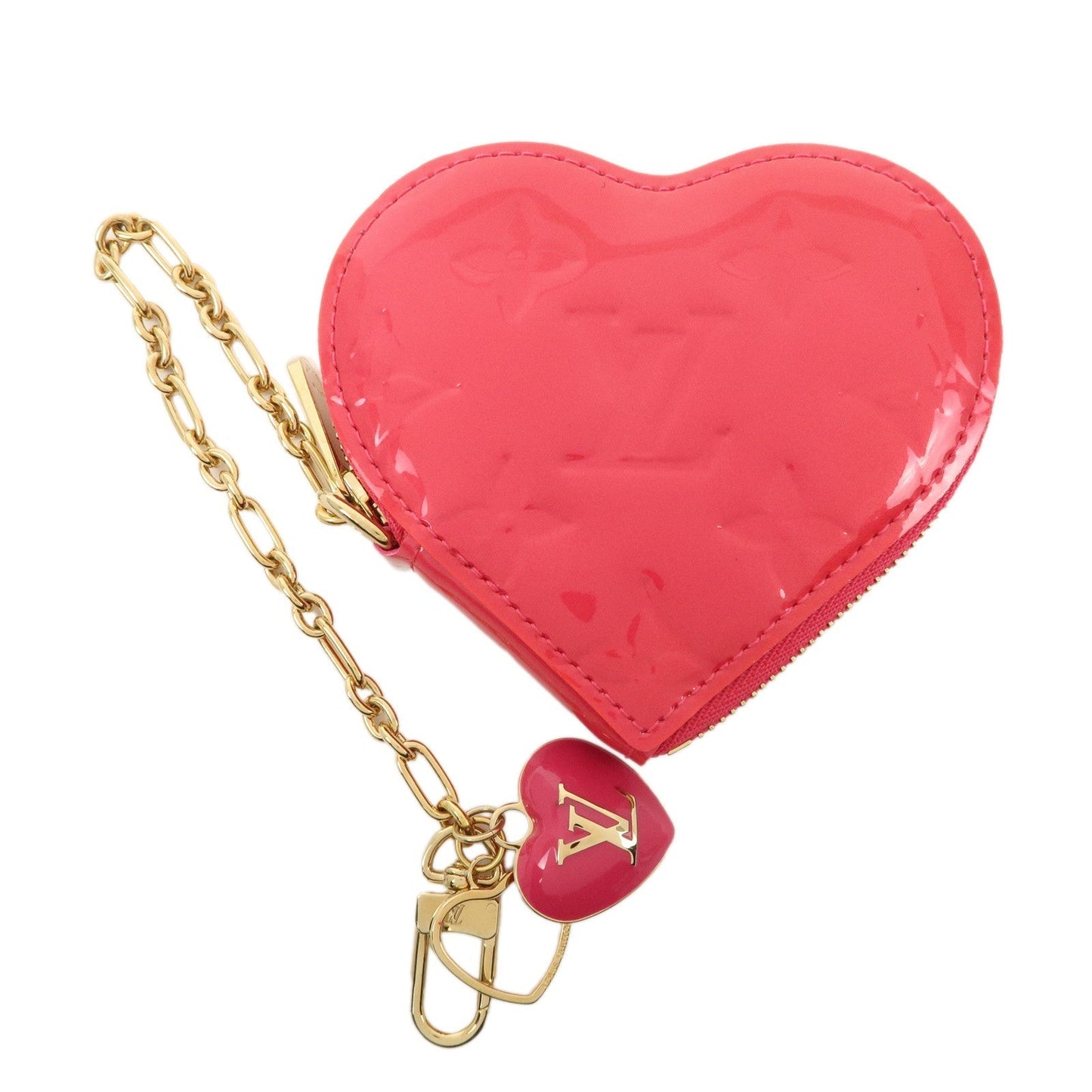Louis Vuitton Monogram Vernis Porte Monnaie Coeur Coin Case M93657