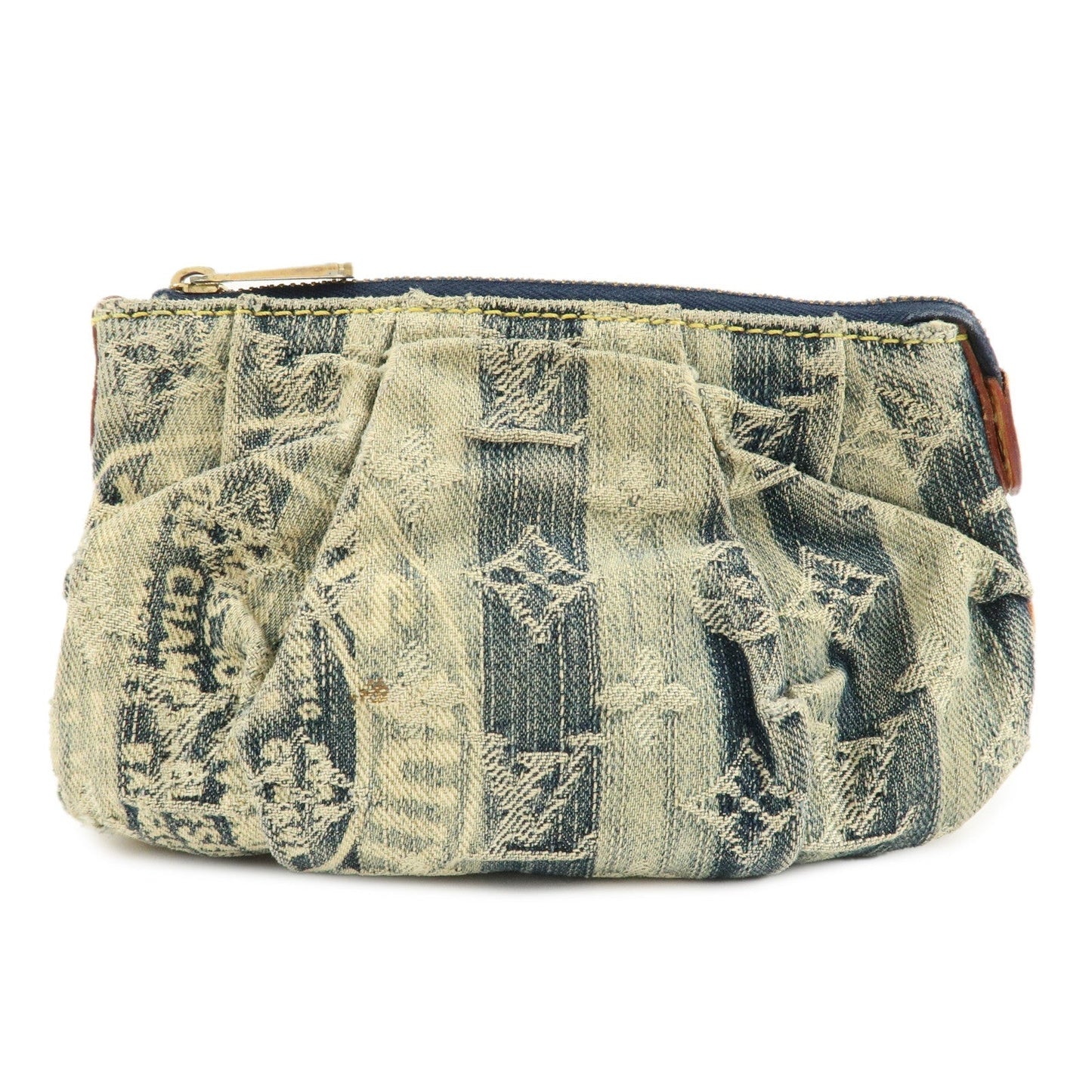 Louis Vuitton Monogram Denim Trousse Raye Pouch Blue M95335
