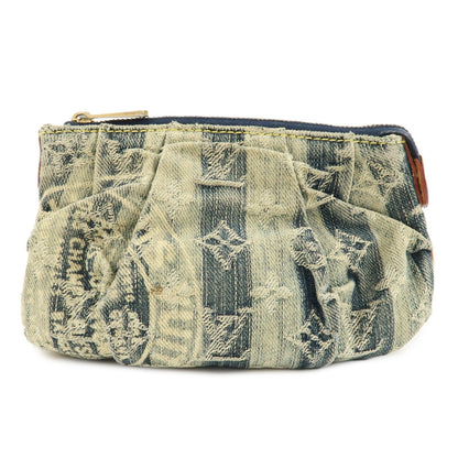 Louis Vuitton Monogram Denim Trousse Raye Pouch Blue M95335