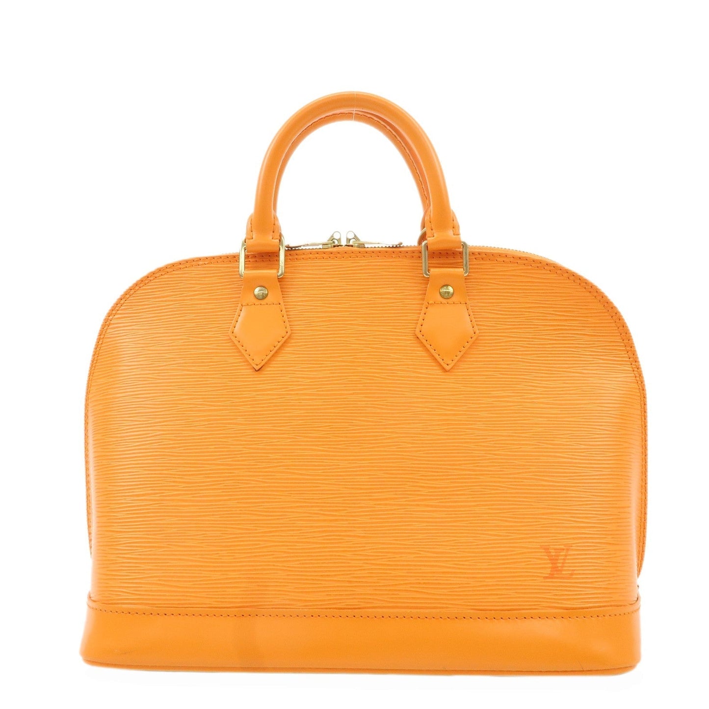 Louis Vuitton Epi Alma Hand Bag Mandarin Orange M5124H
