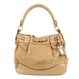 PRADA Leather One Shoulder Bag Brown  d