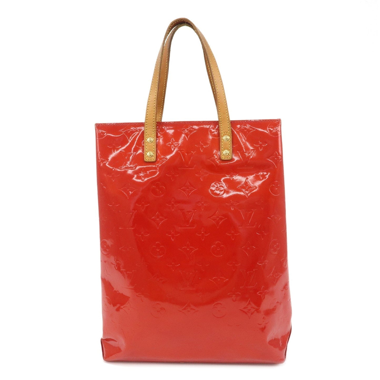 Louis Vuitton Monogram Vernis Lead MM Tote Bag M91086