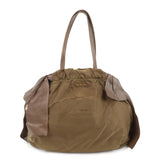 PRADA Logo Nylon Leather Ribbon Shoulder Bag Brown BR4205  d
