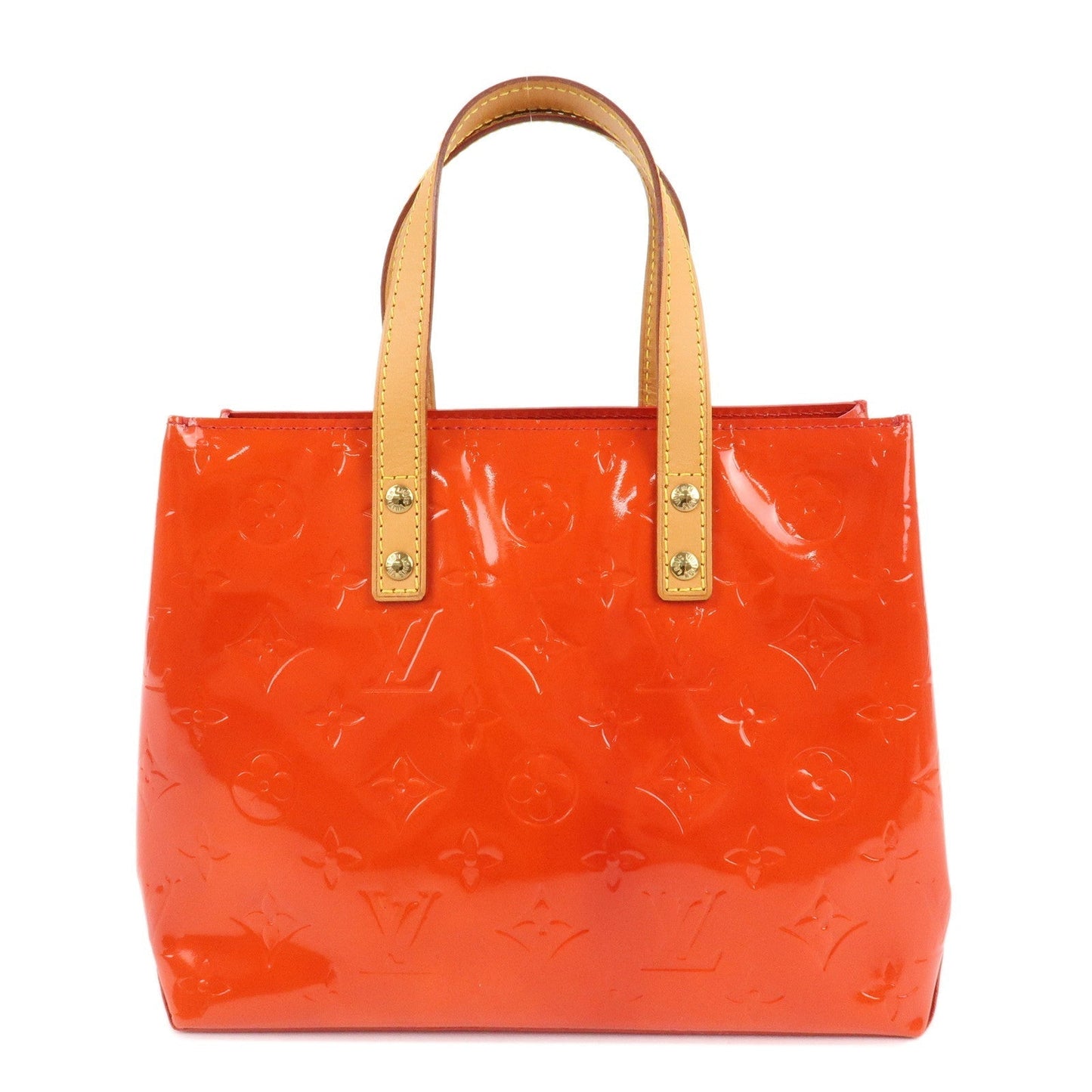 Louis Vuitton Monogram Vernis Lead PM Hand Bag Rouge M91088