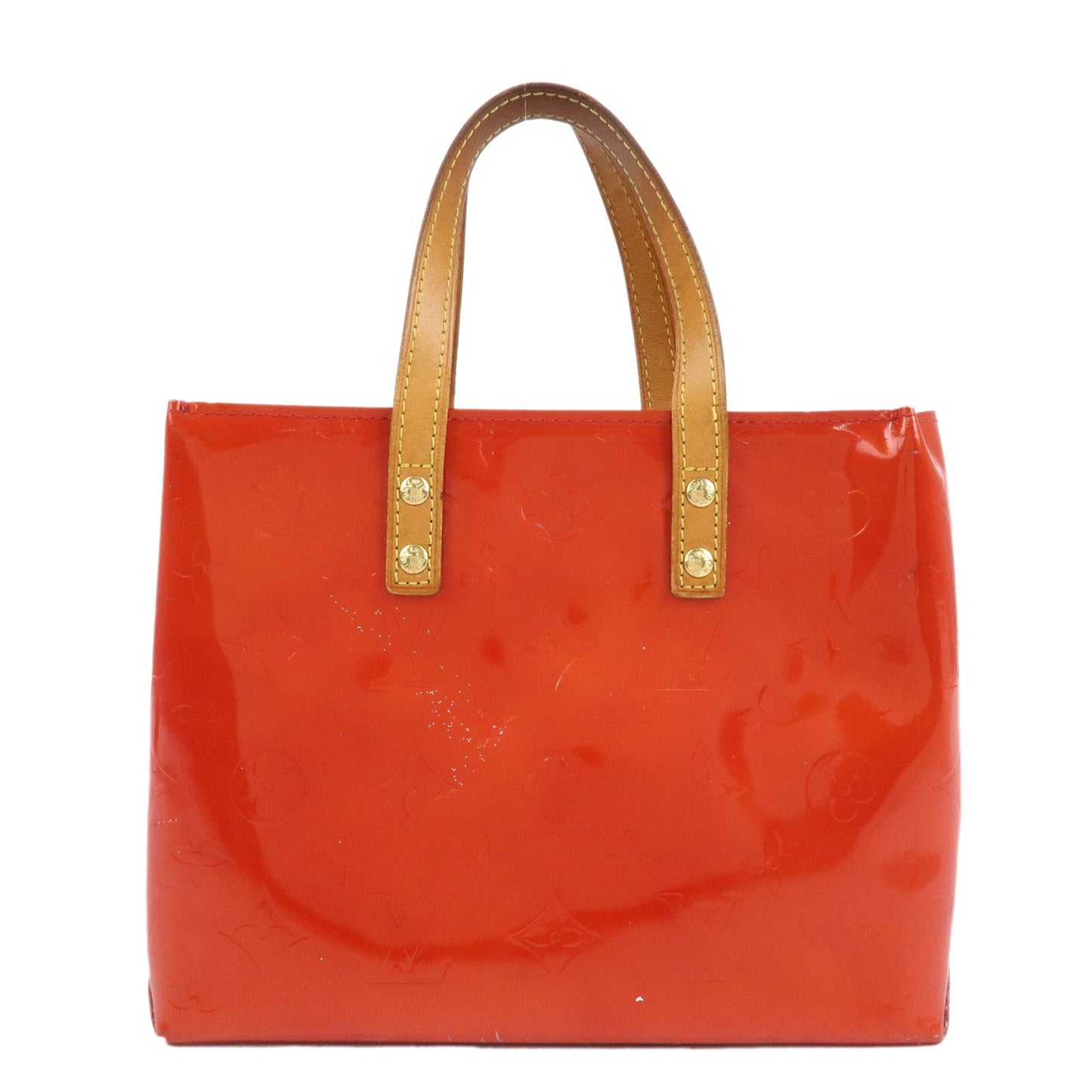 Louis Vuitton Monogram Vernis Lead PM Hand Bag Rouge M91088