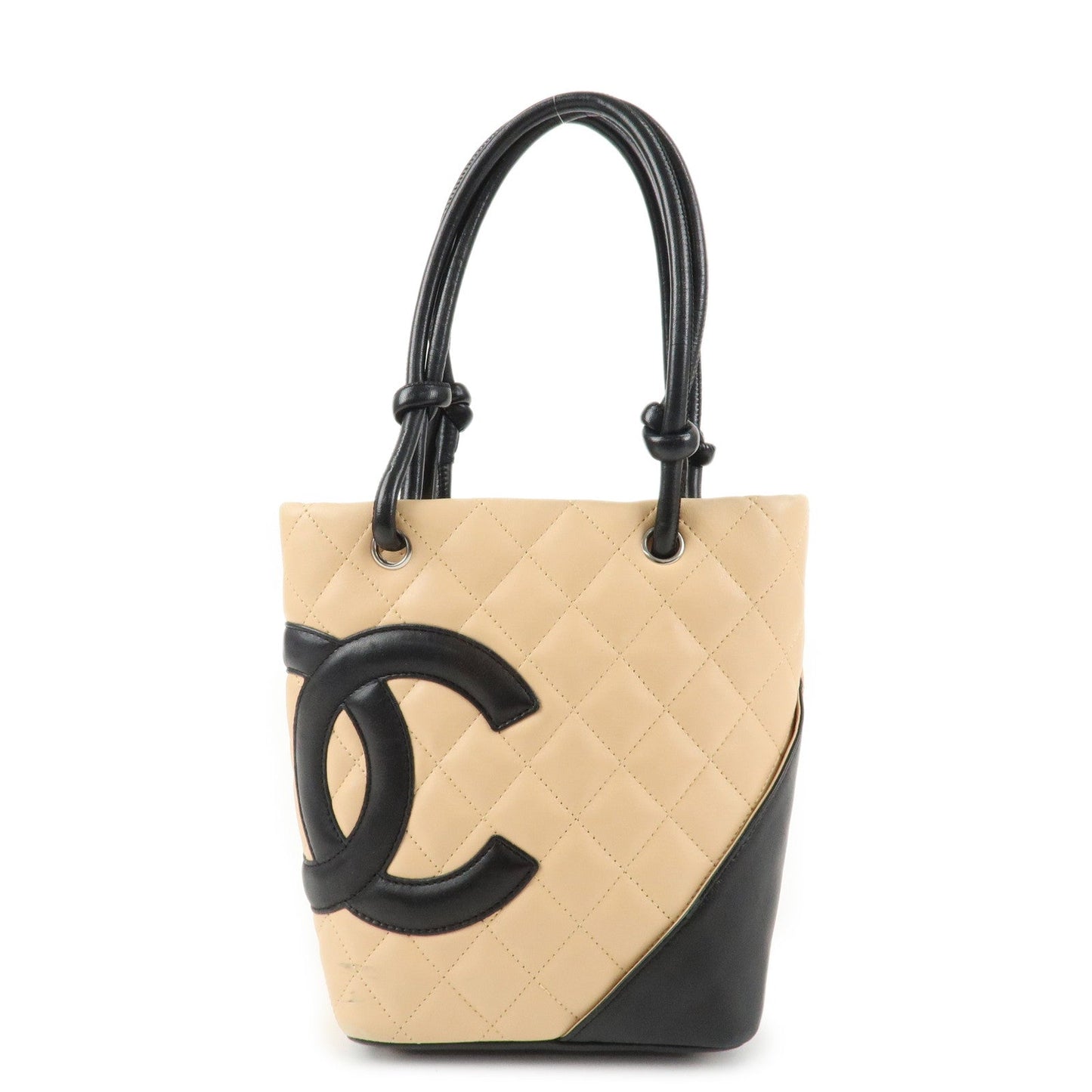 CHANEL COCO Mark Cambon Line Lamb Skin Small Tote Bag A25166  d