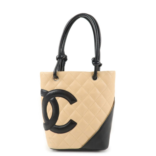 CHANEL COCO Mark Cambon Line Lamb Skin Small Tote Bag A25166  d