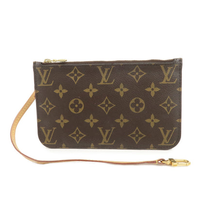 Louis Vuitton Monogram Pouch For Neverfull PM Brown Fuchsia