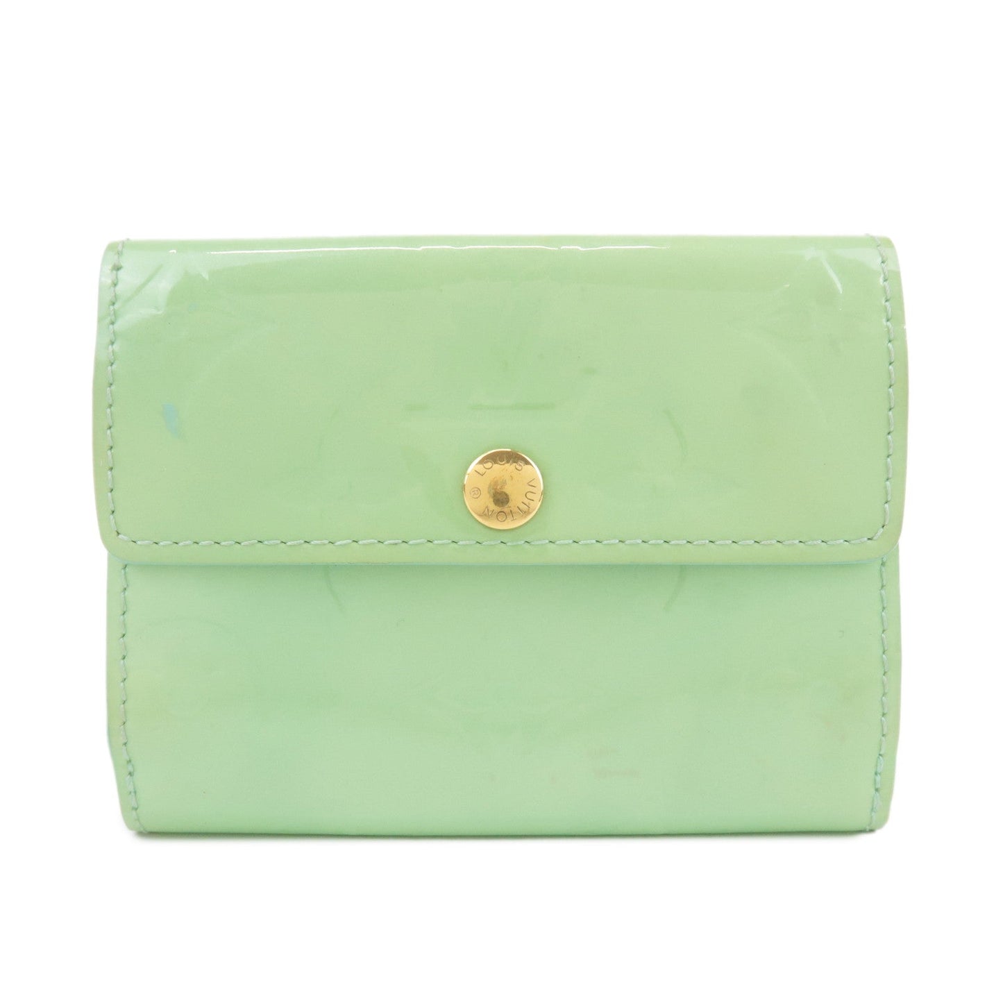 Louis Vuitton Monogram Vernis Ludlow Wallet Lime Green