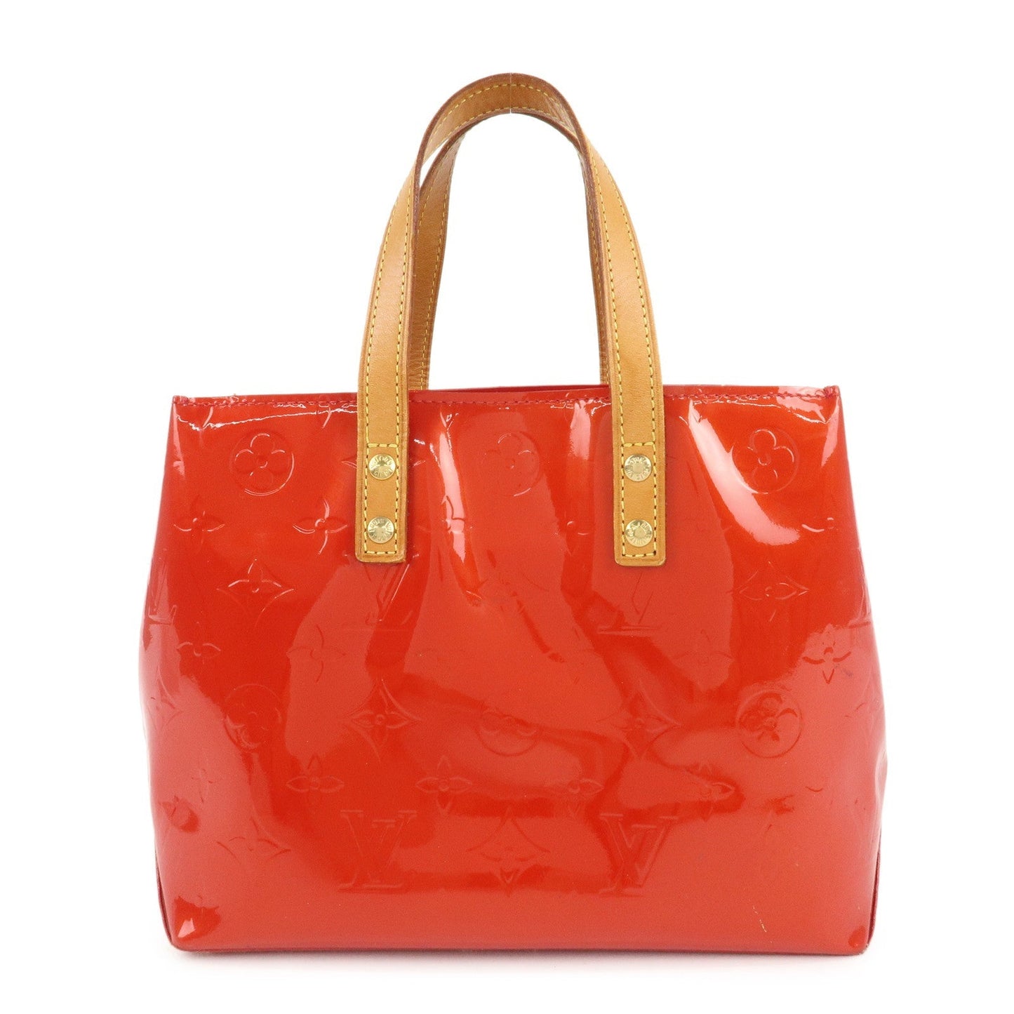 Louis Vuitton Monogram Vernis Lead PM Hand Bag M91088 Rouge