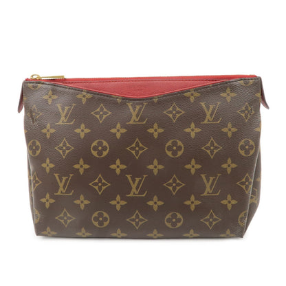Louis Vuitton Monogram Pallas Beauty Case Brown Red M64123