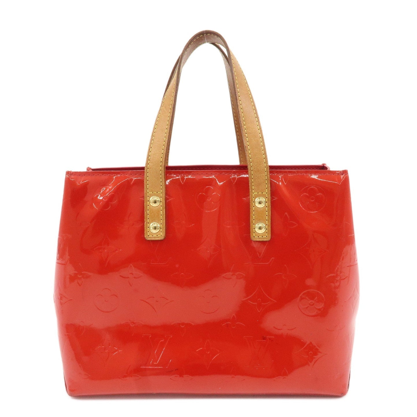 Louis Vuitton Monogram Vernis Lead PM Hand Bag M91088 Rouge